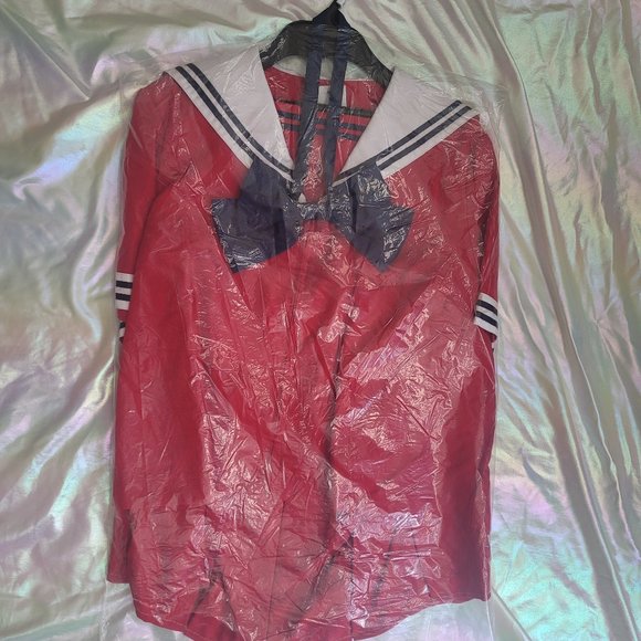 Plus Size XL Kawaii Red/White/Navy Japanese School Girl Uniform Costume NWT sz4L - Picture 1 of 9